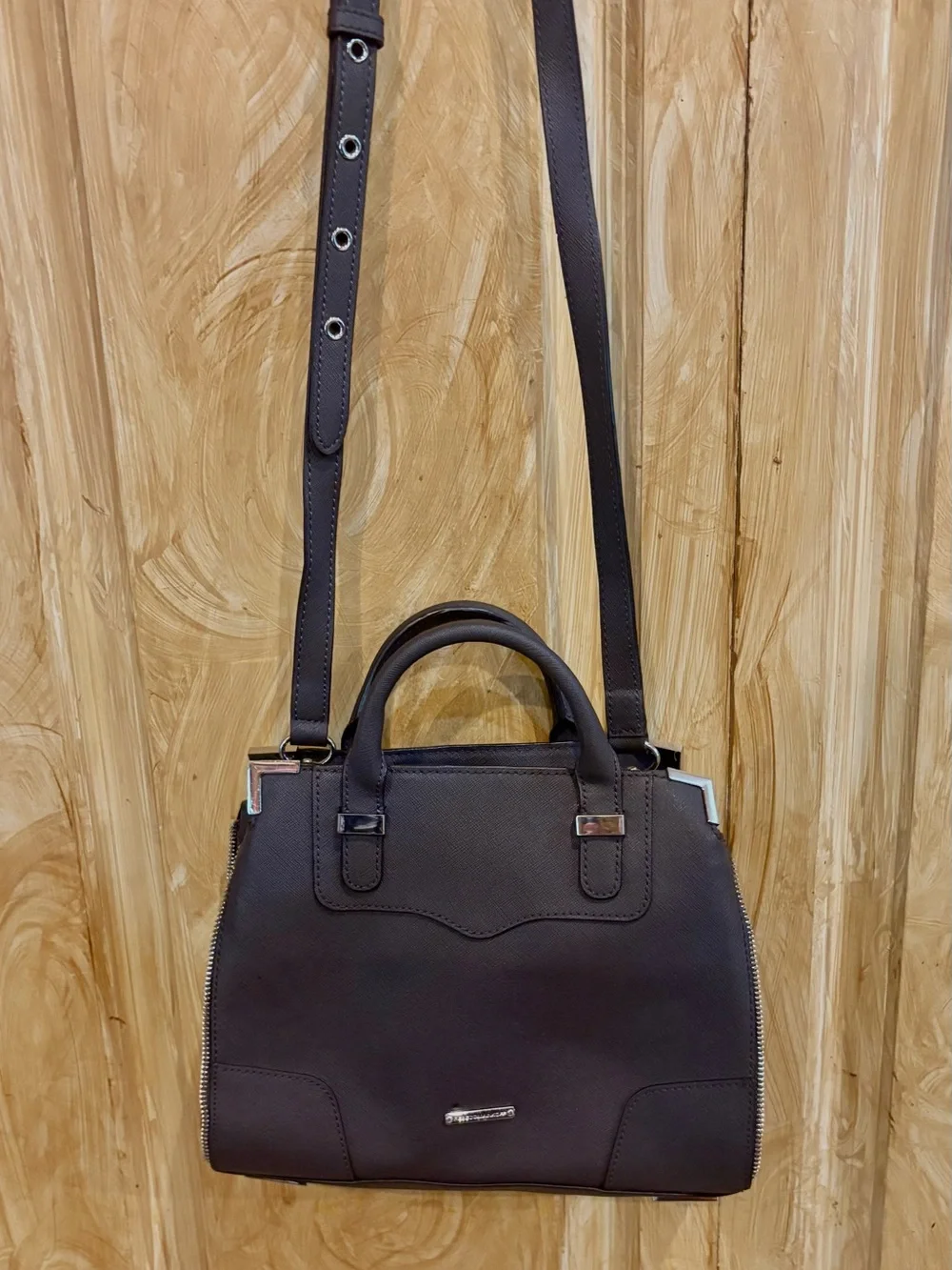 Rebecca Minkoff Smoke Zipper Satchel NWOT